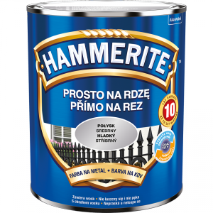 Hammerite Na Rdzę 0,7L SREBRNY POŁYSK hamerite farba szybkoschnąca antykorozyjna gruntoemalia
