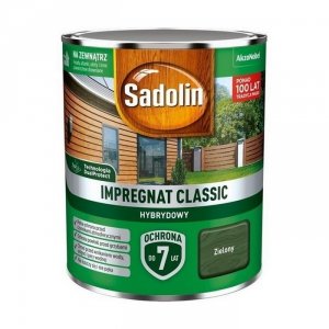 Sadolin Classic impregnat 0,75L ZIELONY do drewna clasic Hybrydowy płotów altanek fasad