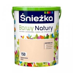 Śnieżka Barwy Natury 5L Herbaciana Róża 150 mat farba do wnętrz ścian sufitów emulsja