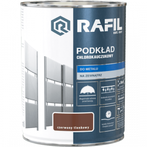Rafil Podkład Chlorokauczukowy 0,9L Czerwony Tlenkowy farba grunt antykorozyjny do chlorokauczuku