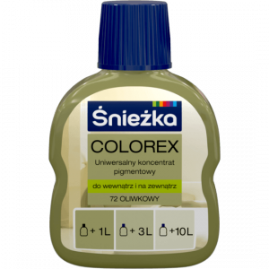 Śnieżka Colorex Pigment 100ml oliwkowy 72 barwnik do farby barwienia kolorowania