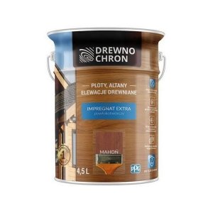 Drewnochron MAHOŃ 4,5L Impregnat Extra do drewna powłokotwórczy płotów altan elewacji