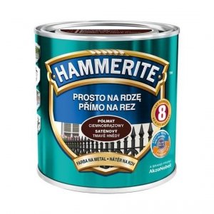 Hammerite Na Rdzę 0,7L CIEMNO-BRĄZ-OWY PÓŁMAT hamerite farba