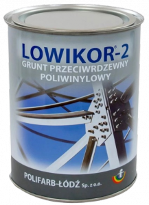 Lowikor-2 0,8L Czerwony Tlenkowy podkład grunt na dach farba unikor Polifarb-Łódź