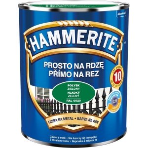 Hammerite Na Rdzę 0,7L ZIELONY RAL6029 POŁYSK hamerite farba