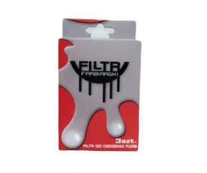Filtr farbiarski do cedzenia farb z zanieczyszczeń 3 szt. poliamidowy wielokrotnego użycia