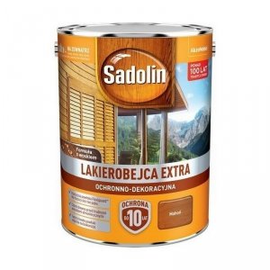 Sadolin Extra lakierobejca 5L MAHOŃ 7 PÓŁMAT do drewna fasad domków okien drzwi