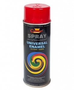 Spray Uniwersalny RAL3002 CZERWONY CIEMNY 400ml emalia Champion do metalu plastiku drewna gipsu