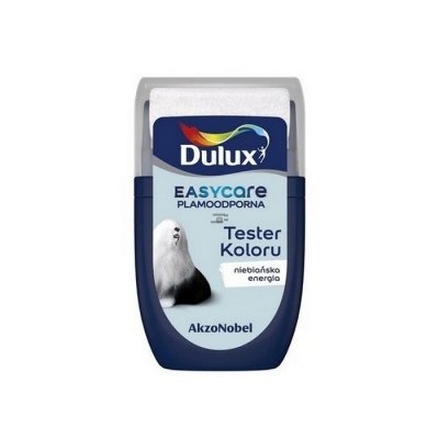 Dulux Easy-Care TESTER Niebiańska energia Plamoodporna matowa farba lateksowa hydrofobowa easycare