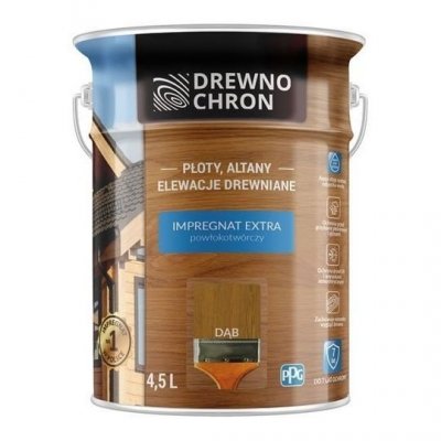 Drewnochron DĄB 4,5L Impregnat Extra drewna do powłokotwórczy