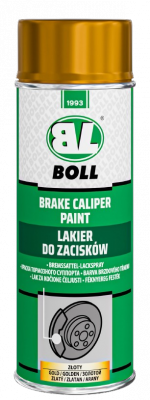 BOLL Lakier Zacisków ZŁOTY POŁYSK 0,4L SPRAY do samochodowych odporny wysokotemperaturowy