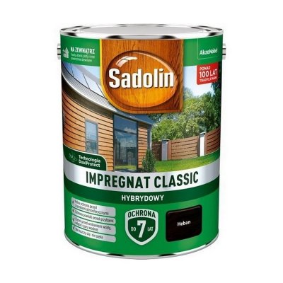 Sadolin Classic impregnat 4,5L HEBAN do drewna clasic Hybrydowy płotów altanek fasad