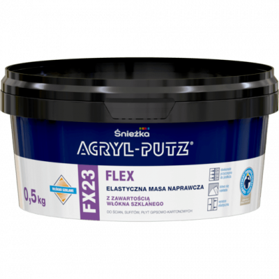 Acryl-Putz Masa naprawcza FX23 Flex 0,5kg szpachla elastyczna z włóknem szklanym
