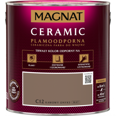 MAGNAT Ceramic 2,5L C12 Kawowy Onyks ceramik ceramiczna farba do wnętrz plamoodporna