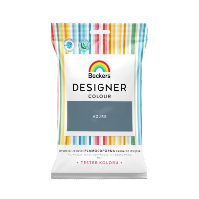 Beckers TESTER AZURE Designer Colour farba lateksowa mat-owa do ścian sufitów