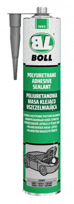 BOLL Masa Klejąco Uszczelniająca 310ml SZARY Poliuretanowa do blach aluminium drewna szkła betonu tworzyw sztucznych