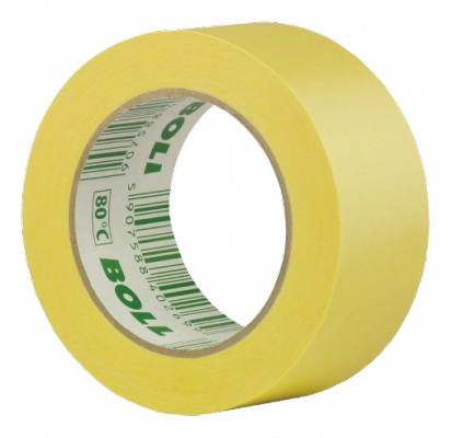 BOLL Taśma ŻÓŁTA Lakiernicza 50mm 50m Papierowa Maskująca Malarska 80 st. C