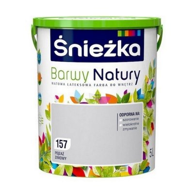 Śnieżka Barwy Natury 5L Pejzaż Zimowy 157 mat farba do wnętrz ścian sufitów emulsja