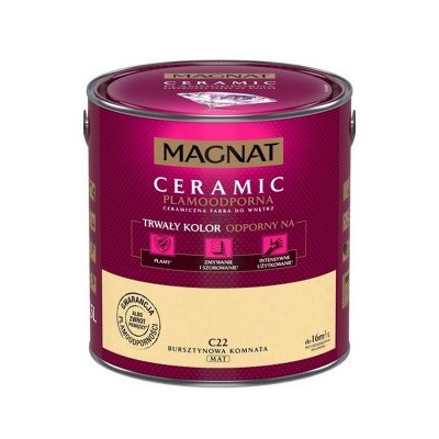 MAGNAT Ceramic 2,5L C22 Bursztynowa Komnata ceramik ceramiczna farba do wnętrz plamoodporna