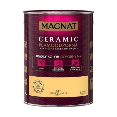 MAGNAT Ceramic 5L C17 Miodowy Amber ceramik ceramiczna farba do wnętrz plamoodporna