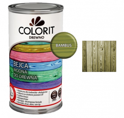 Colorit Bejca Wodna Do Drewna 0,5L BAMBUS 500ml do