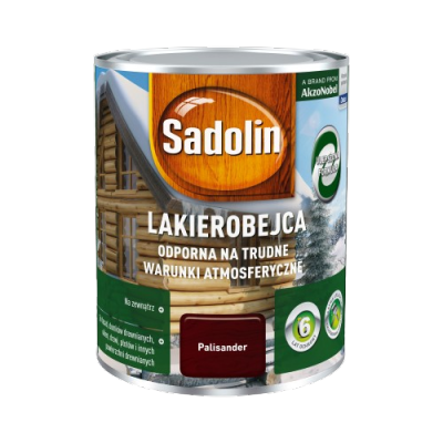 Sadolin Odporna lakierobejca 0,75L PALISANDER do drewna żelowa zewnętrzna na trudne warunki atmosferyczne