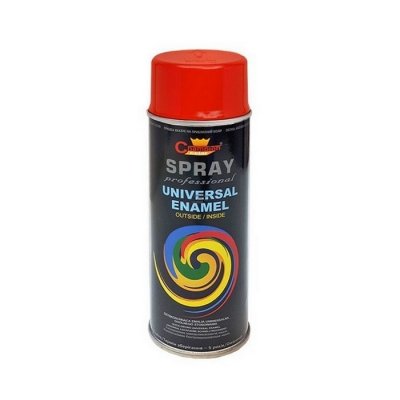 Spray Uniwersalny RAL3000 CZERWONY OGNISTY 400ml emalia Champion do metalu plastiku drewna gipsu