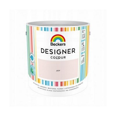 Beckers 2,5L JOY Designer Colour farba lateksowa mat-owa do ścian sufitów