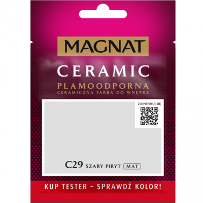 MAGNAT Ceramic TESTER C29 Szary Piryt ceramik ceramiczna farba do wnętrz plamoodporna