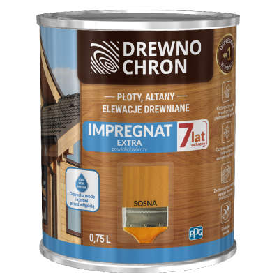 Drewnochron SOSNA 0,75L Impregnat Extra do drewna powłokotwórczy płotów altan elewacji