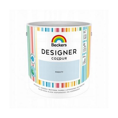 Beckers 2,5L FROSTY Designer Colour farba lateksowa mat-owa do ścian sufitów