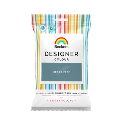 Beckers TESTER BREAK FREE Designer Colour farba lateksowa mat-owa do ścian sufitów