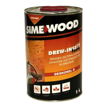 Środek zwalczania owadów drewnie 1L owadobójczy preparat Drew-Insect Forte