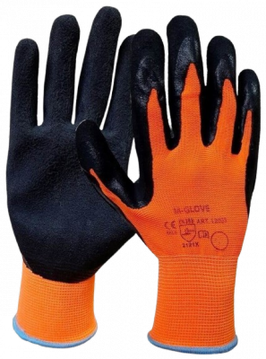 Rękawice ochronne robocze rozmiar 9 L powlekane lateksem o piankowej strukturze M-GLOVE