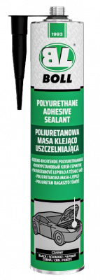 BOLL Masa Klejąco Uszczelniająca 310ml CZARNY Poliuretanowa czarna do blach aluminium drewna szkła betonu tworzyw sztucznych