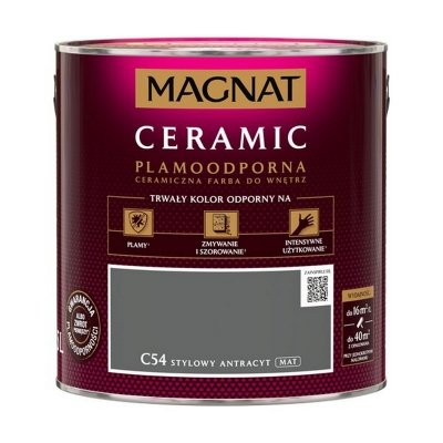 MAGNAT Ceramic 2,5L C54 Stylowy Antracyt ceramik ceramiczna farba do wnętrz plamoodporna