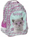 Plecak dla Dziewczyny Szkolny Komplet w Kotki Koty [PTF-181]