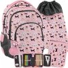 Szkolny Plecak z Pieskami dla Dziewczyny Różowy [PP21DG-2706]