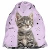 PLECAK SZKOLNY Z KOTKIEM DLA DZIEWCZYNY DO 1 KLASY ZESTAW 3w1 KOTEK CATS