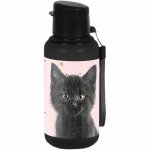 KOTEK BIDON DLA DZIEWCZYNEK DO SZKOŁY BUTELKA NA PICIE Z KOTKAMI PASO