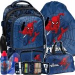 PLECAK SPIDERMAN SZKOLNY DO 1 KLASY DLA CHŁOPAKA DO PODSTAWÓWKI KOMPLET 6w1