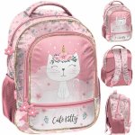 PLECAK SZKOLNY KOTY DO 1 KLASY PODSTAWÓWKI KOTEK DZIEWCZĘCY Z KOTKIEM CATS