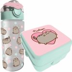PUSHEEN ŚNIADANIÓWKA BIDON BUTELKA ZESTAW 2w1 BPA FREE DLA DZIEWCZYNKI