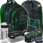 GAMER PLECAK ST.RIGHT SZKOLNY GAME ZESTAW 5w1 GRY DLA CHŁOPAKÓW GAMEPAD