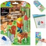 MINECRAFT MAGICZNA WIELORAZOWA KOLOROWANKA WODNA KIDEA PIKSELE GRA GRY