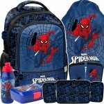 PLECAK SPIDER-MAN SZKOLNY DO 1 KLASY DLA CHŁOPAKA DO PODSTAWÓWKI ZESTAW 5w1
