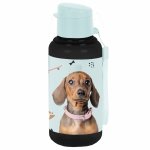 PIESEK BIDON DLA DZIEWCZYNKI DO SZKOŁY BUTELKA NA PICIE Z PIESKAMI DOGS