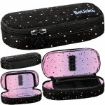 PIÓRNIK CZARNY w KROPKI ETUI SZKOLNY USZTYWNIANY MŁODZIEŻOWY BEUNIQ