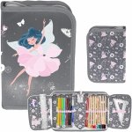 Dziewczęcy Piórnik Szkolny Wyposażony BALETNICA dla Uczennic Podstawówki BALERINA