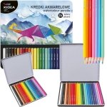 Kredki Akwarelowe w Metalowym Pudełku 24 Kol Kidea [KAMP24KA]